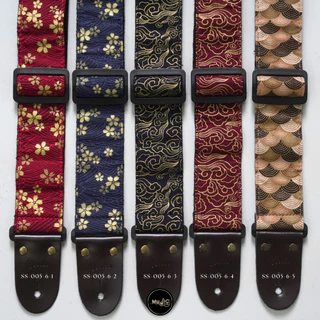สายสะพายกีตาร์ Mollo Wagara Style ( Traditional Japanese Pattern “Wagara” 和柄 ) แข็งแรง มีเอกลักษณ์