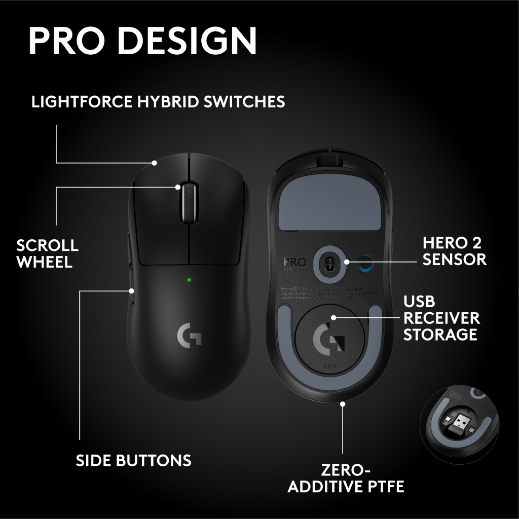 (Bundle) Logitech G PRO X SE หูฟังเกมมิ่งมีสาย + G PRO X SUPERLIGHT 2 SE เมาส์เกมมิ่งไร้สาย - รูปที่ 5