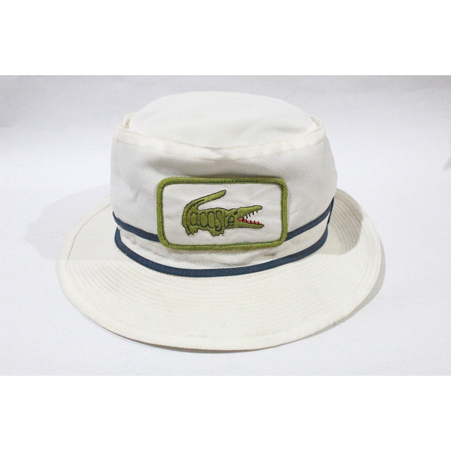 lacosteหมวกบักเก็ตวินเทจมือ2ของแท้