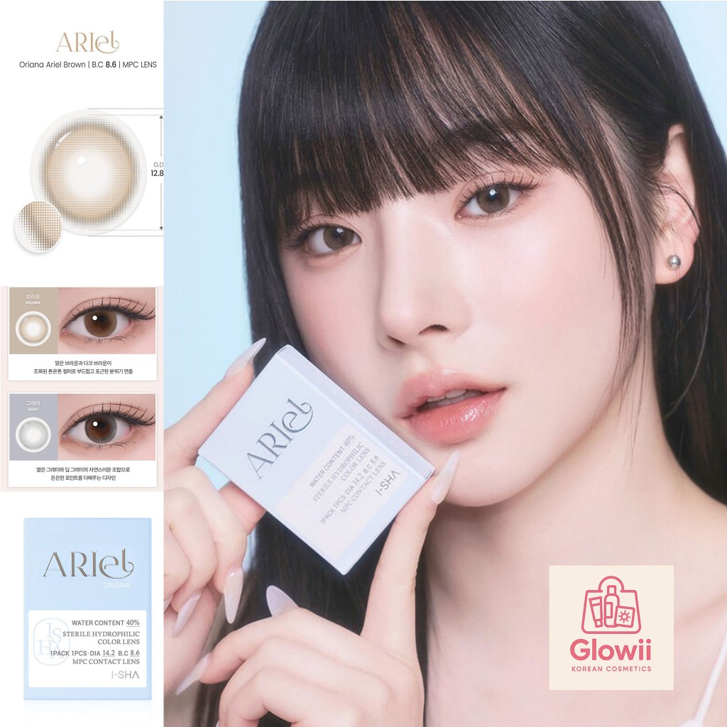❤️ครบทุกสี❤️ I-SHA Oriana Ariel ฟรีตลับน่ารัก คอนแทคเลนส์รายปี คอนแทคเลนส์เกาหลี ISHA