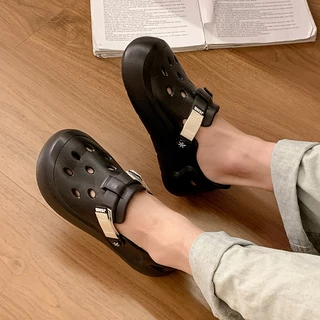 JSNB มาใหม่! รองเท้าแตะส้นแบน รองเท้าแตะ Unisex ไซส์ใหญ่ 36-45 พื้นรองเท้ายางนุ่มและกันลื่น [LN71401]