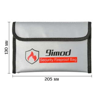 9imod Portable Fireproof Bag Explosion-Proof Waterproof Lipo Battery Safety Bag Document Currency Keys Fireproo 5x8 inch