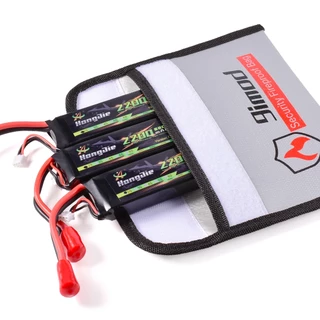 9imod Portable Fireproof Bag Explosion-Proof Waterproof Lipo Battery Safety Bag Document Currency Keys Fireproo 5x8 inch