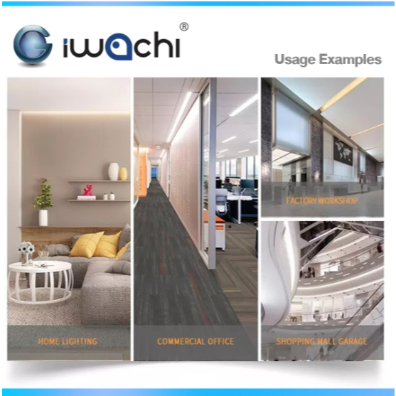 IWACHI ขาชุดพร้อมหลอด (ขาบิดล็อก ต่อหัว-ท้าย) ขั้วสีฟ้า LED T8 15W 20W แสงสีขาว 1800LM ชุดเซ็ทหลอดไฟ 15 วัตต์ ขนาด 60cm - รูปที่ 2