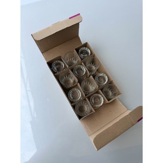 แก้วช็อตใส 50ml ทนร้อน พร้อมส่ง  แพค 12 ชิ้น