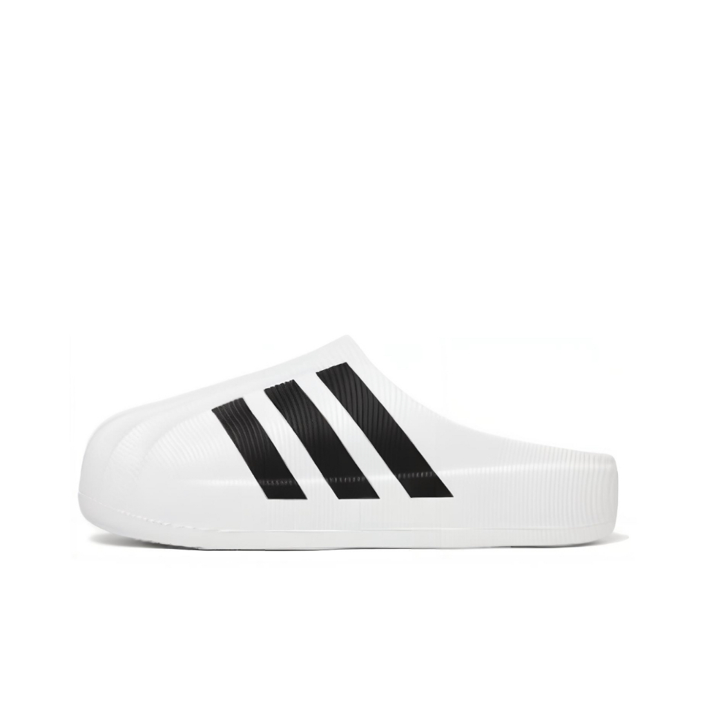 🎈Adidas Originals AdiFOM SUPERSTAR MULE Sandals ขายร้อน100% White/Black ชายและหญิง รองเท้าแตะ