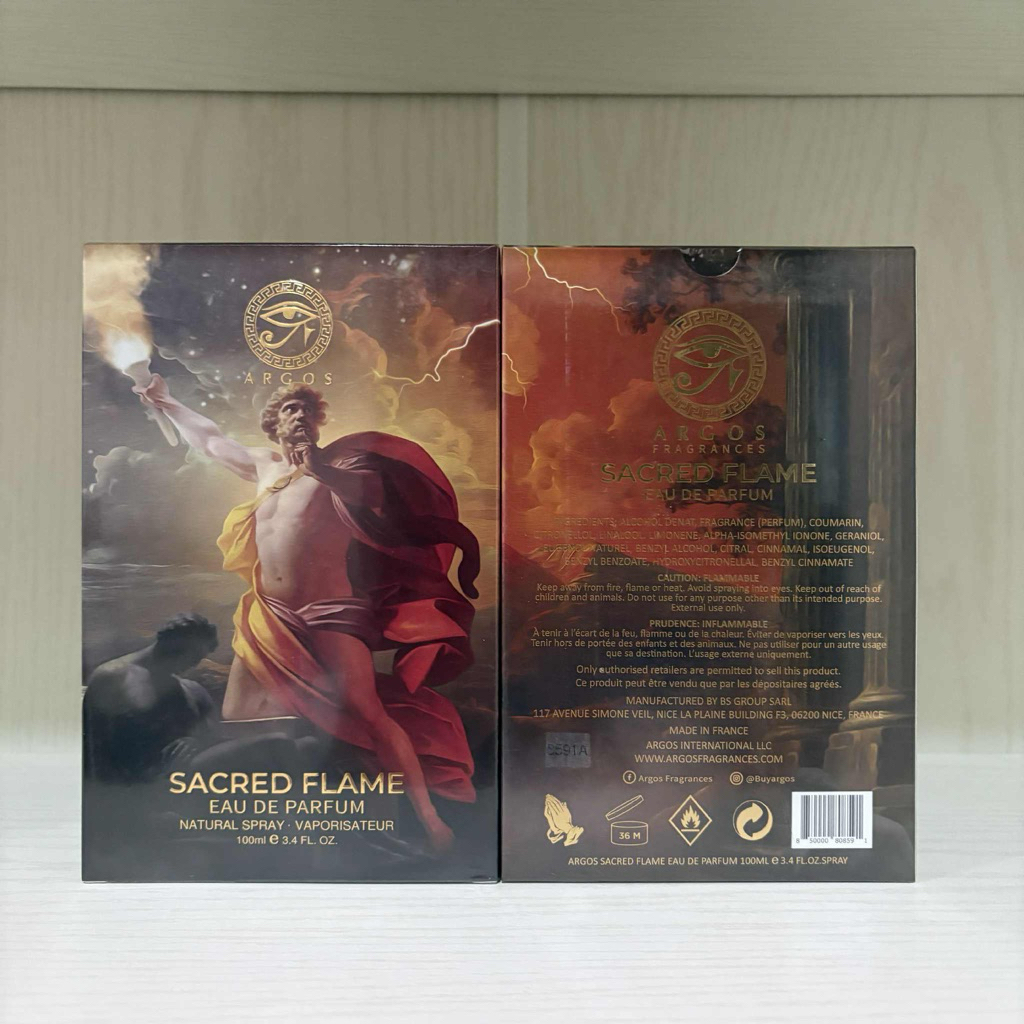 [น้ำหอมแท้ 💯] Argos Sacred Flame EDP 100ml กล่องซีล (Full box)