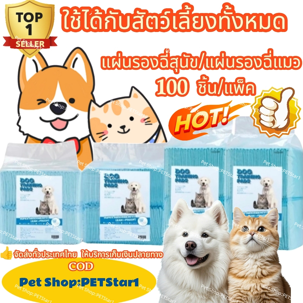 🥇READY STOCK🥇แผ่นรองฉี่สุนัข ซึมซับไดีดี ต่อต้านแบคทีเรีย แผ่นรองฉี่ ผ้ารองฉี่สุนัข แผ่นรองฉี่แมว แผ่นรองซับ ทรายแมวCOD