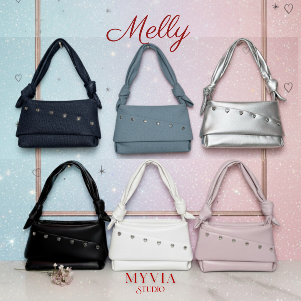 กระเป๋า Myvia Studio รุ่น Melly กระเป๋าสะพายข้าง  สายสะพายปรับได้ กระเป๋าสะพายไหล่ shoulder bag 6695