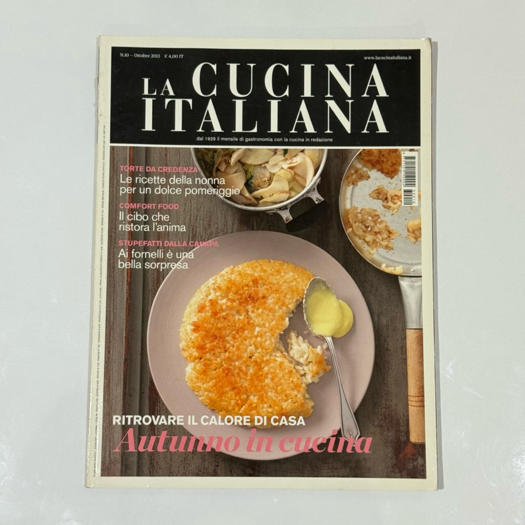 🍝 La Cucina Italiana - Ottobre 2013 (N.10) | นิตยสารอาหารอิตาลีมือสอง