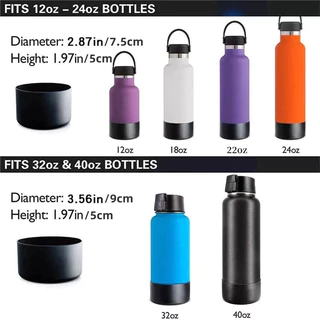 12-40oz เหมาะสำหรับชุดเชือกแบบพกพา 12-24oz 7.5cm 32-40oz 9cm ฝาครอบถ้วยกันลื่น Cupsilicone