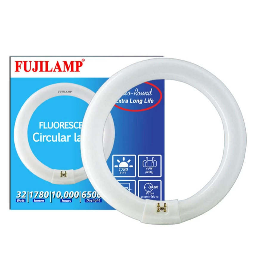 ฟูจิแลมป์ FUJILAMP หลอดไฟวงแหวน ลูออเรสเซนต์ 32W 1780LM แสงขาว Daylight ขนาดมาตรฐาน