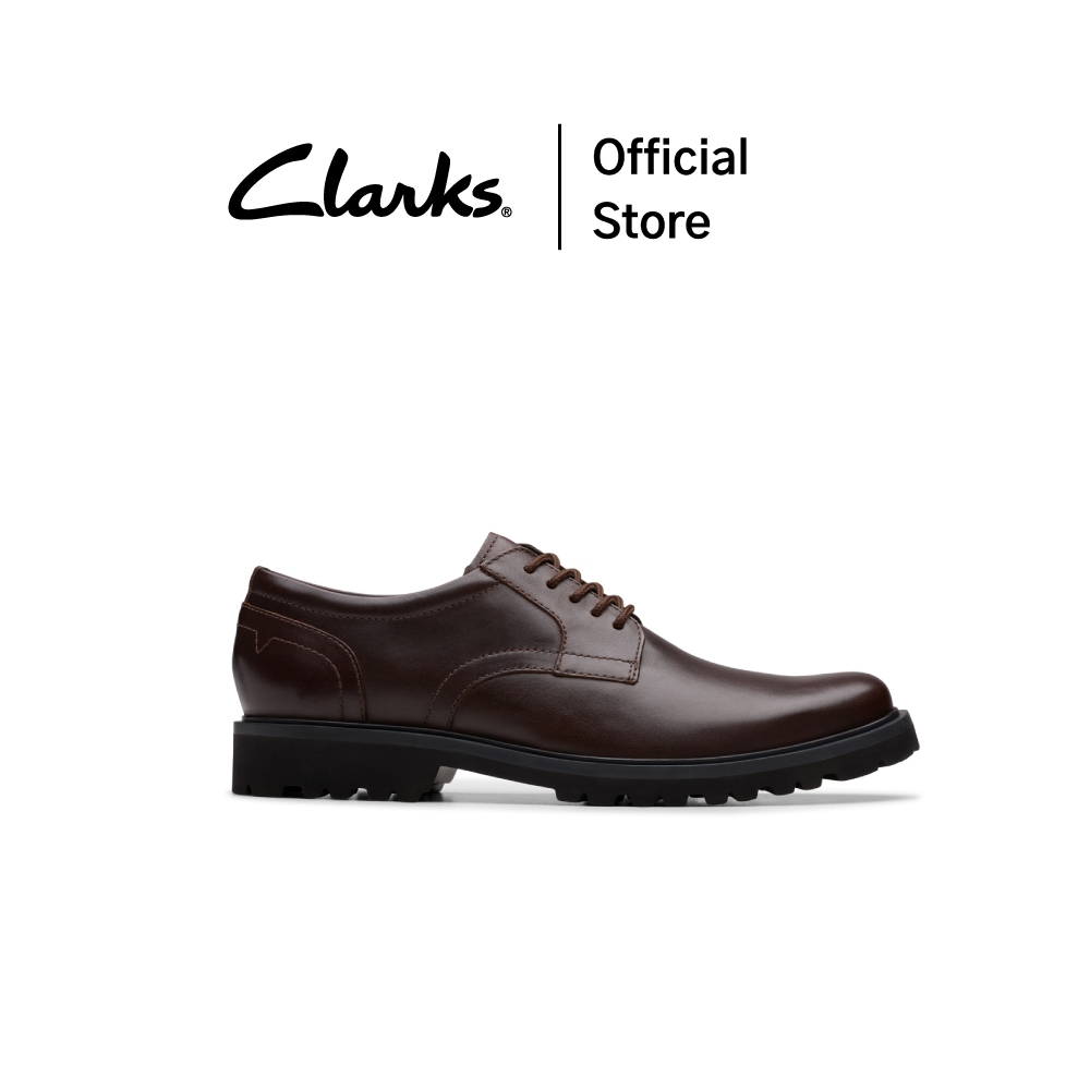 Clarks รุ่น BERWICK LACE สี BROWN LEATHER รองเท้าทำงาน ทรง DERBY (รองเท้าเดอร์บี้) หนังแท้ คุณภาพดี ใส่สบาย