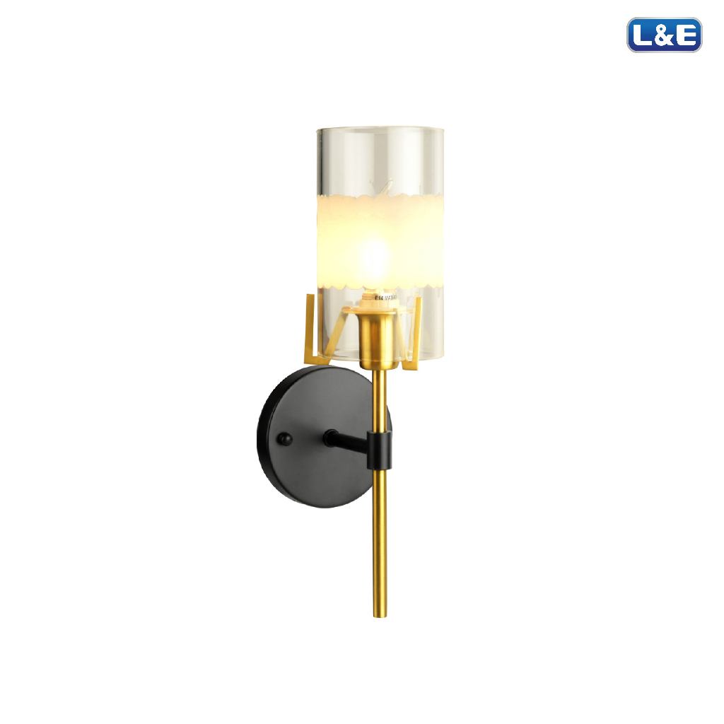 L&E โคมไฟตกแต่งติดผนัง ขั้วหลอด E14 x 1 Series CYLINDIOR รุ่น WSG16-091 สไตล์ Modern