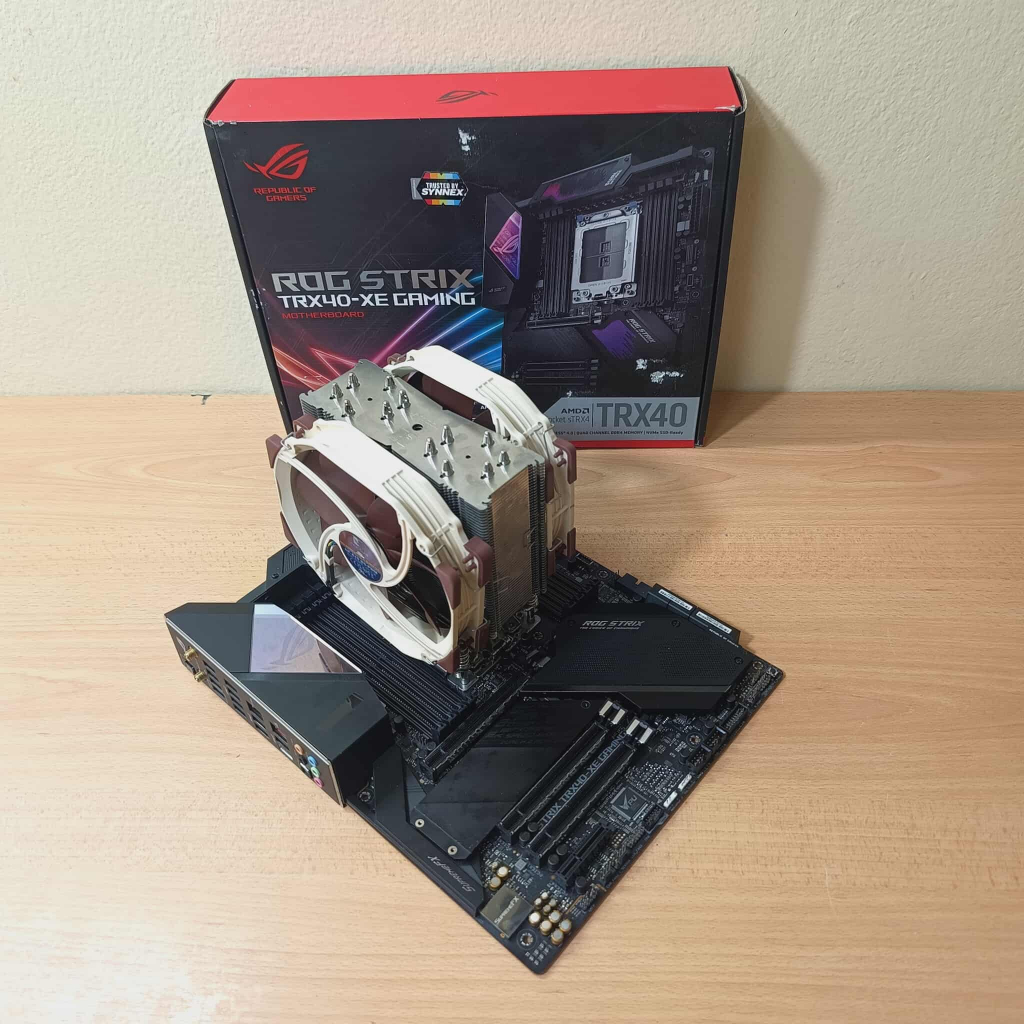 ชุด AMD THREADRIPPER 3990x+ROG STRIX TRX40-XE GAMING+NOCTUA NH-U14S TR5-SP6 สินค้ามือสอง