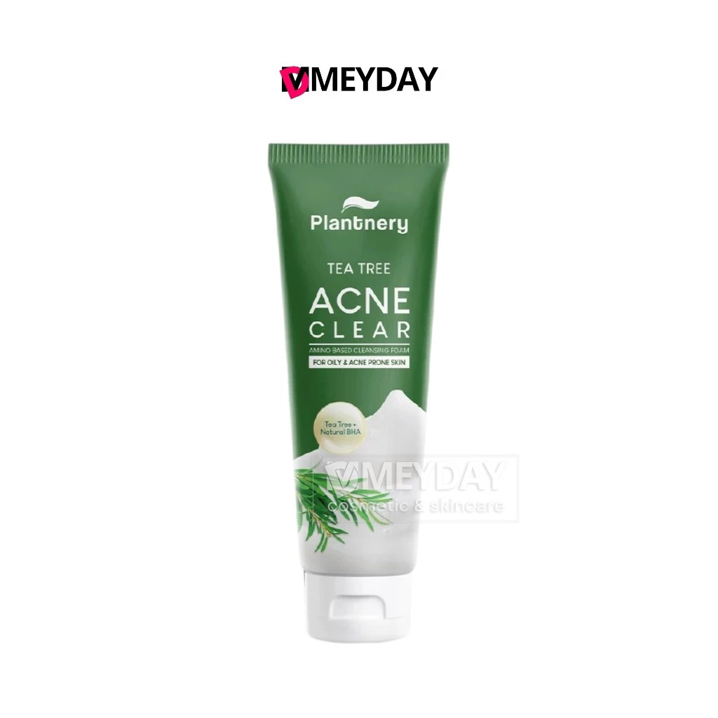Plantnery Tea Tree Acne Clear Amino Based Cleansing Foam แพลนท์เนอรี่ ที ทรี แอคเน่ เคลียร์ อะมิโน เบส คลีนซิ่ง โฟม 60g