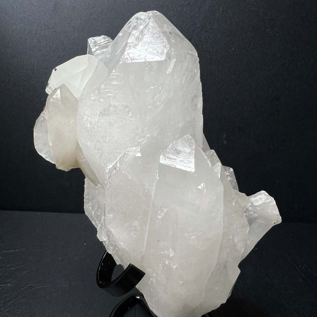 (804กรัม)ช่อผลึกควอตซ์ใส ติด pyrite ก้อนดิบจากธรรมชาติ (Clear Quartz Cluster, Crystal Quart,เคลียควอ