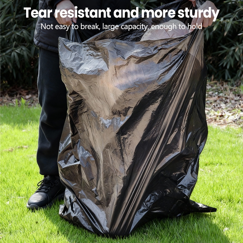 ถุงขยะ 45*50 100ใบหนา ถุงทำความสะอาด ถุงขยะดำ แบบม้วน - รูปที่ 5