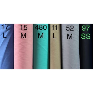 ผ้าโทเร คอตตอนสีพื้น ฝ้ายผสม กระเป๋า ซันบิน ทีซี โจงกระเบน รำนาฏศิลป์ หน้า45นิ้ว