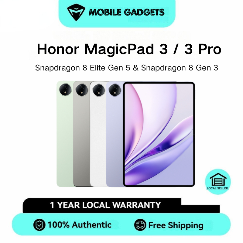 Honor MagicPad 3 Pro 13.3" / Honor MagicPad 3 13.3" & 12.5" | Snapdragon 8 Elite Gen 5 & Snapdragon 