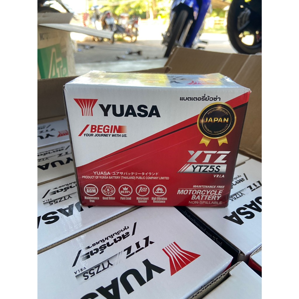 YUASA YTZ5S แบตเตอรี่รถมอเตอร์ไซค์