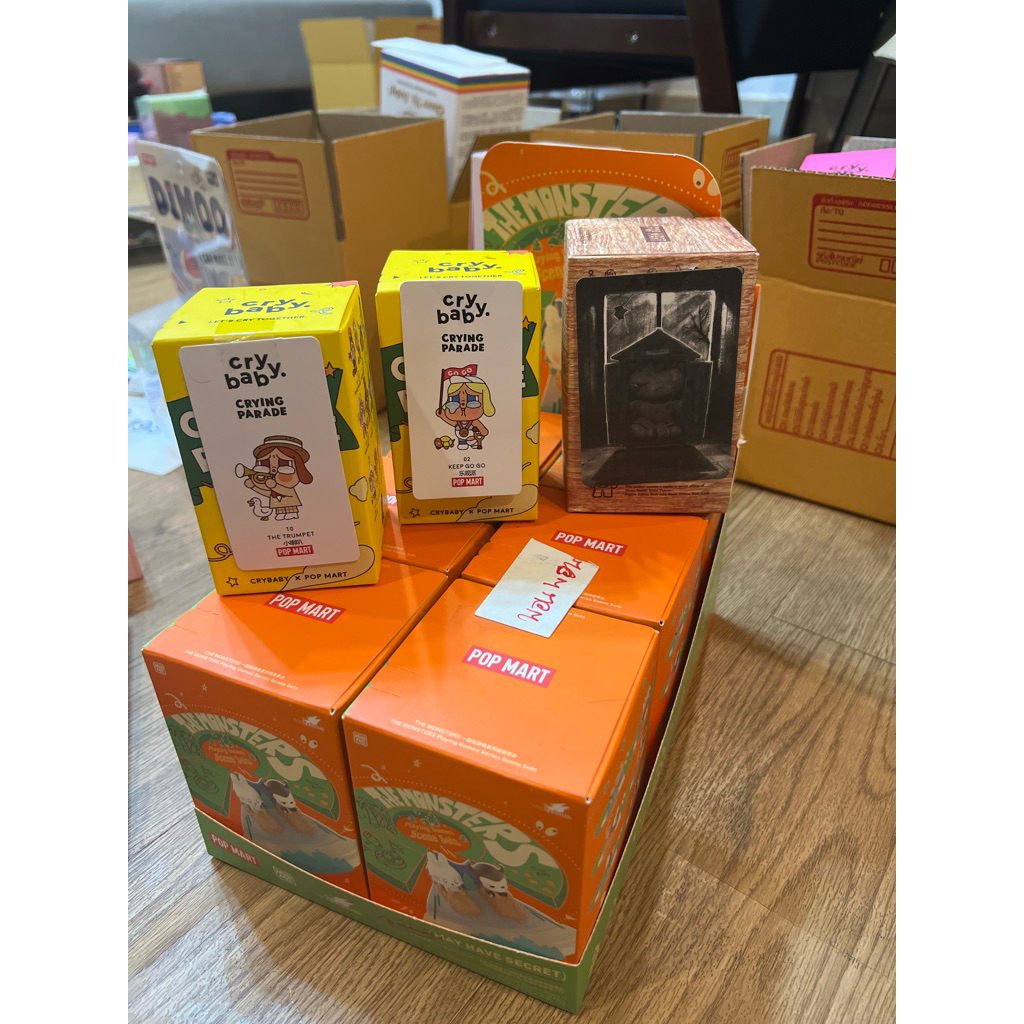 Labubu The Monster  & Cry Baby x2 & Hinoro