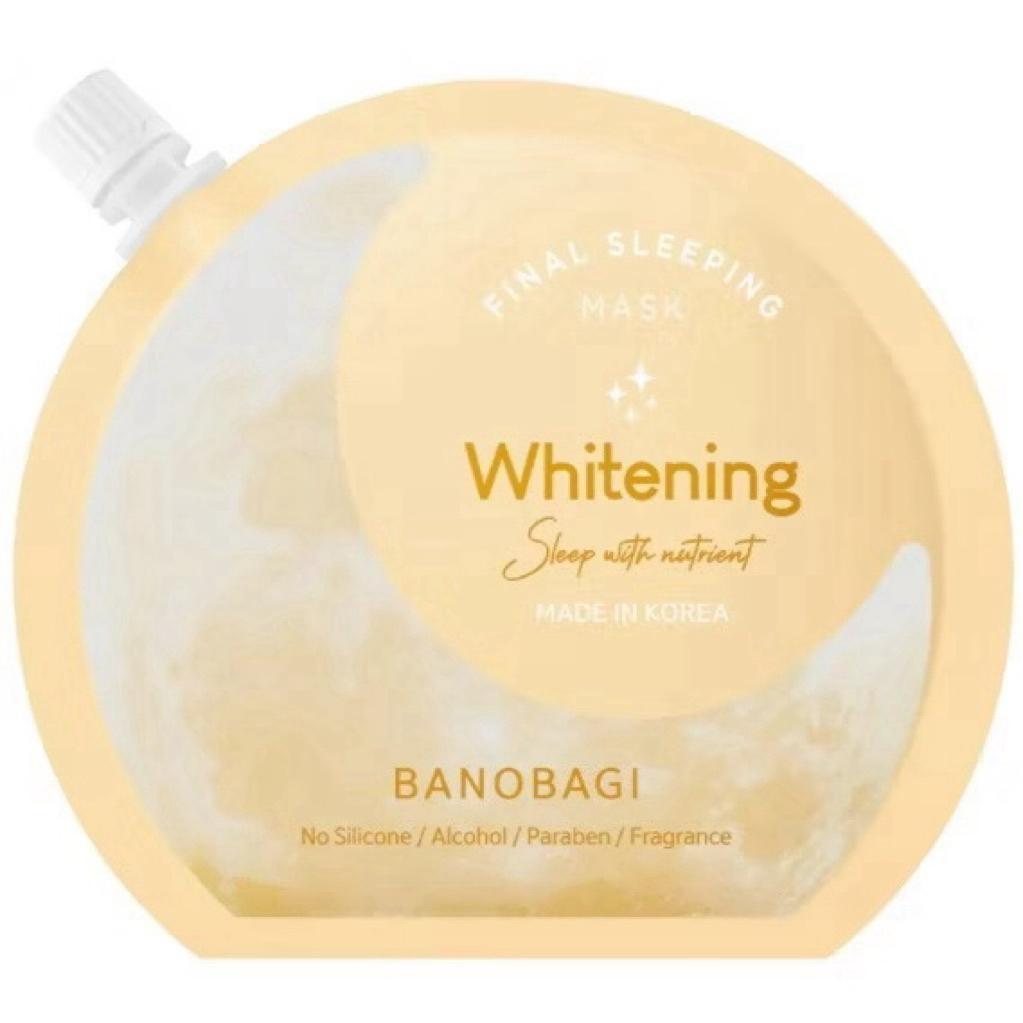 BANOBAGI Final Sleeping Mask Acne 23 มล. ซองสีเหลือง (Whitening,)