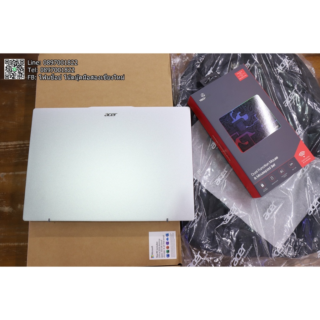 ของใหม่แกะกล่อง Acer Swift Go 14 SFG14-73-54C7 (RAM 16) ขาย 21,900 บาท