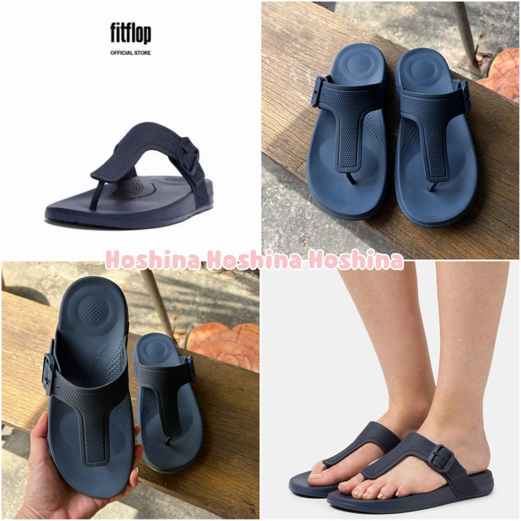Fitflop Iqushion Adjustable Buckle Navy Size Us5/Uk3/Eur36 (Used) แท้💯%