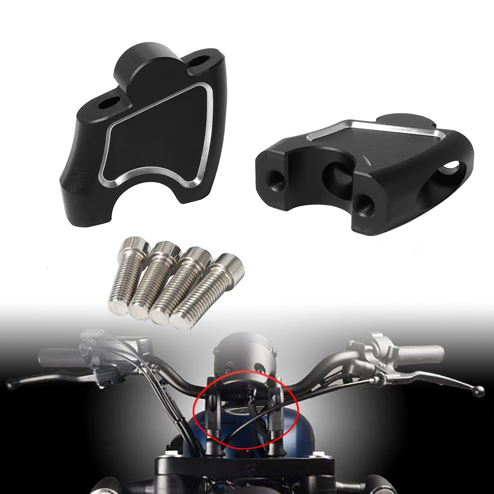 สำหรับฮอนด้า Rebel500 Rebel1100 CMX 250 300 1100 CMX500 จับจับรถจักรยานยนต์ Riser ขึ้นกลับเคลื่อนย้ายวงเล็บจับจับบาร์ติด