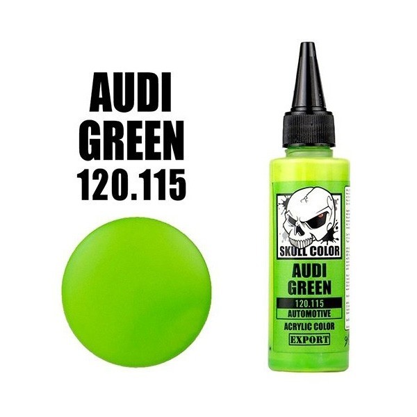 (ส่งด่วนใน กท) Skull Color 120.115 Audi Green 60 ml [Automotive] 8853100901157 (สี)
