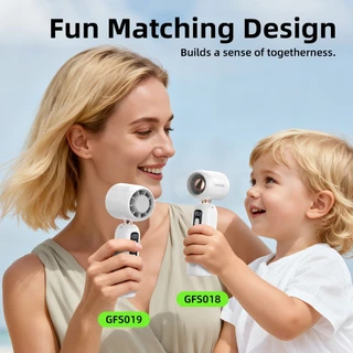GOOJODOQ GFS018 & GFS019 Small Angle Folding Fan Built-in Aromatherapy Cotton Sticks Parent child and couple style fans