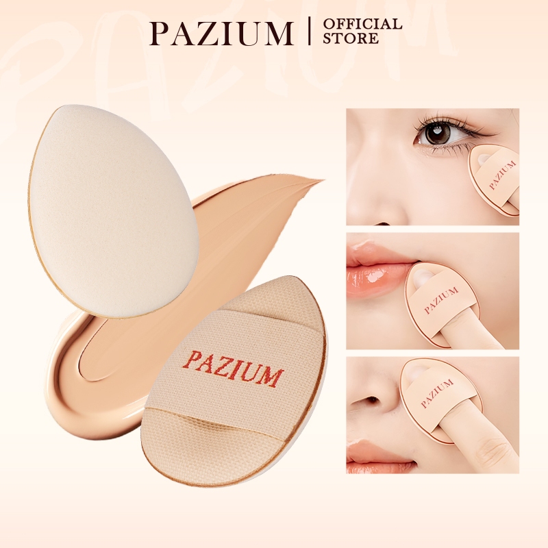 PAZIUM พัฟแต่งหน้า พัฟคุชชั่น ทรงหยดน้ำ ขนาดเล็ก หนานุ่มไม่ระคายผิ