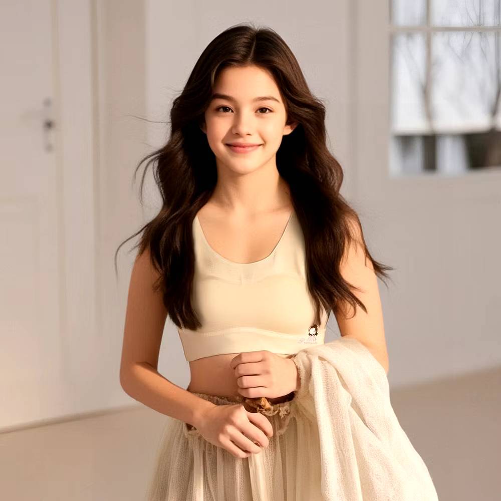 [Y D]🔥พร้อมส่ง🔥เสื้อซับในเด็กผู้หญิง แบบสวม ฟองน้ำเย็บติด สำหรับเด็กนักเรียน เด็กวัยรุ่น #4510 - รูปที่ 2