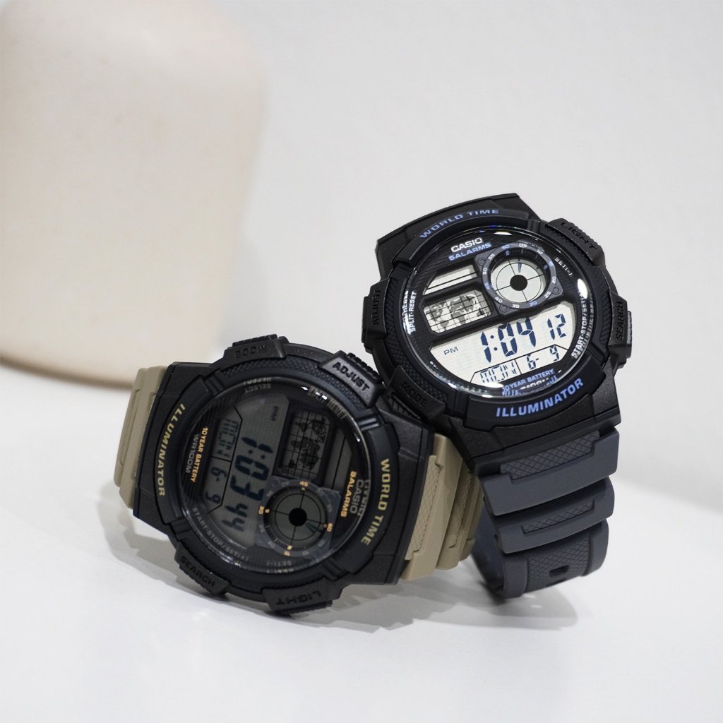 Casio Standard นาฬิกาข้อมือ รุ่น AE-1000 AE-1000W (AE-1000W-1A,AE-1000W-3A,AE-1000WD-1A,AE-1000W-8A)