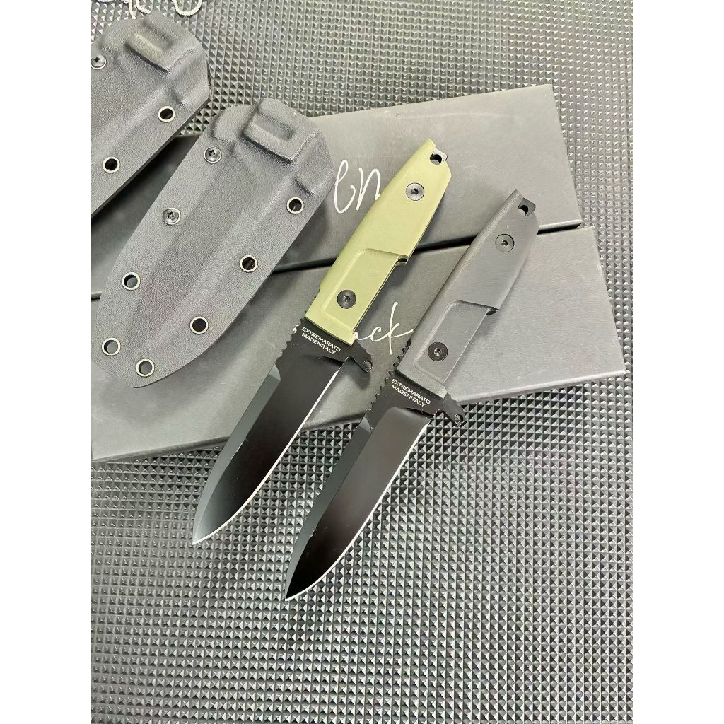 Extrema Ratio งูเห่า มีดเดินป่า วัสดุใบมีด: N690 STEEL ความแข็ง: 58HRC วัสดุก้าน: G10