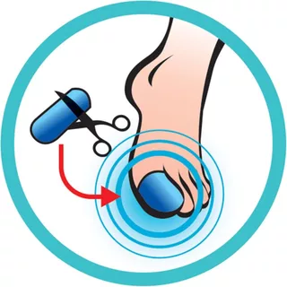 SIDAS Gel Toe Cap เจลซิลิโคน สำหรับสวมเล่นกีฬา ป้องกันนิ้วเท้า-เล็บม่วง ห้อเลือด