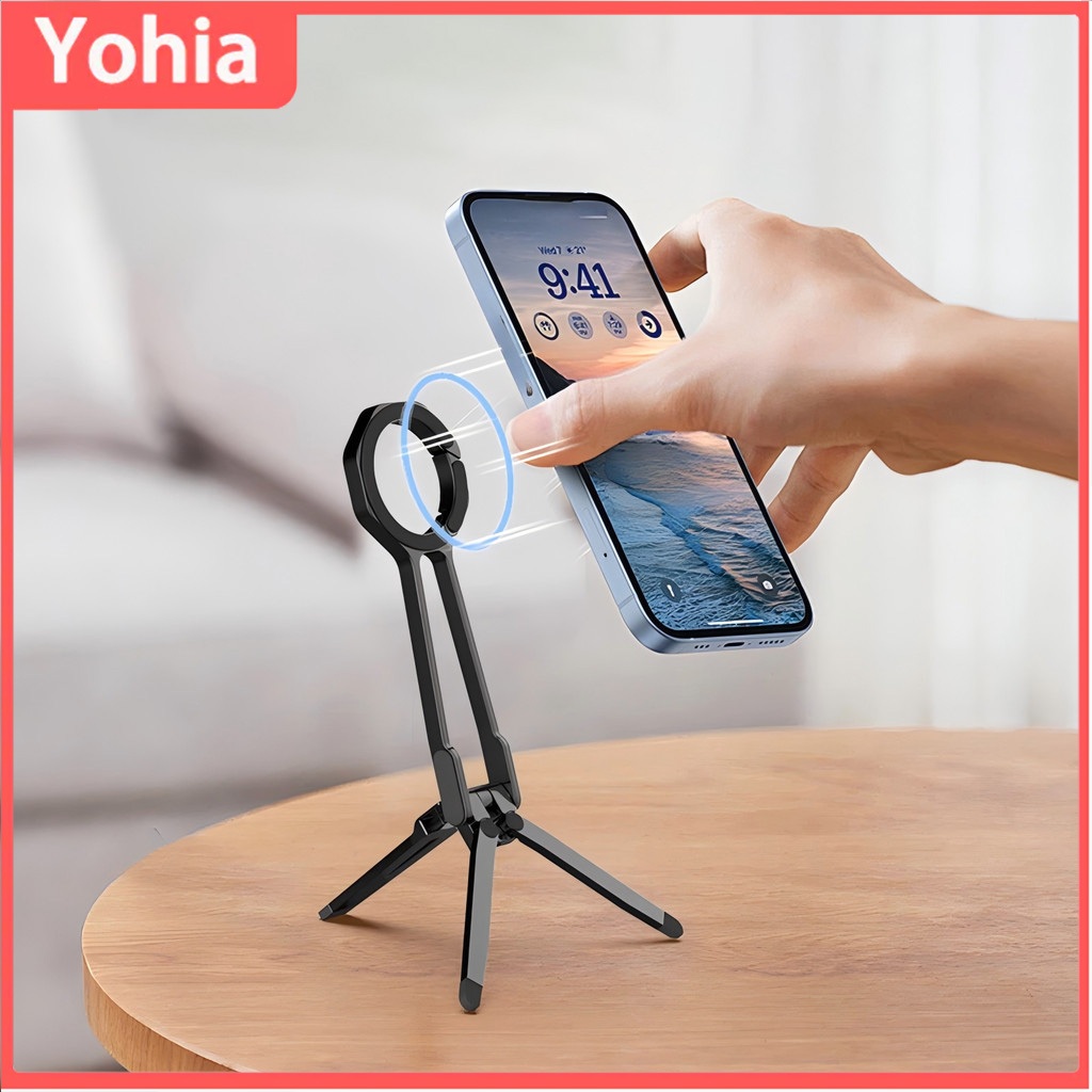 Yohia Carabiner-Mounted RT-777 Phone Tripod ขาตั้งมือถือ MagSafe ต่อไฟเซลฟี่ ไลฟ์สด ห้อยกระเป๋า