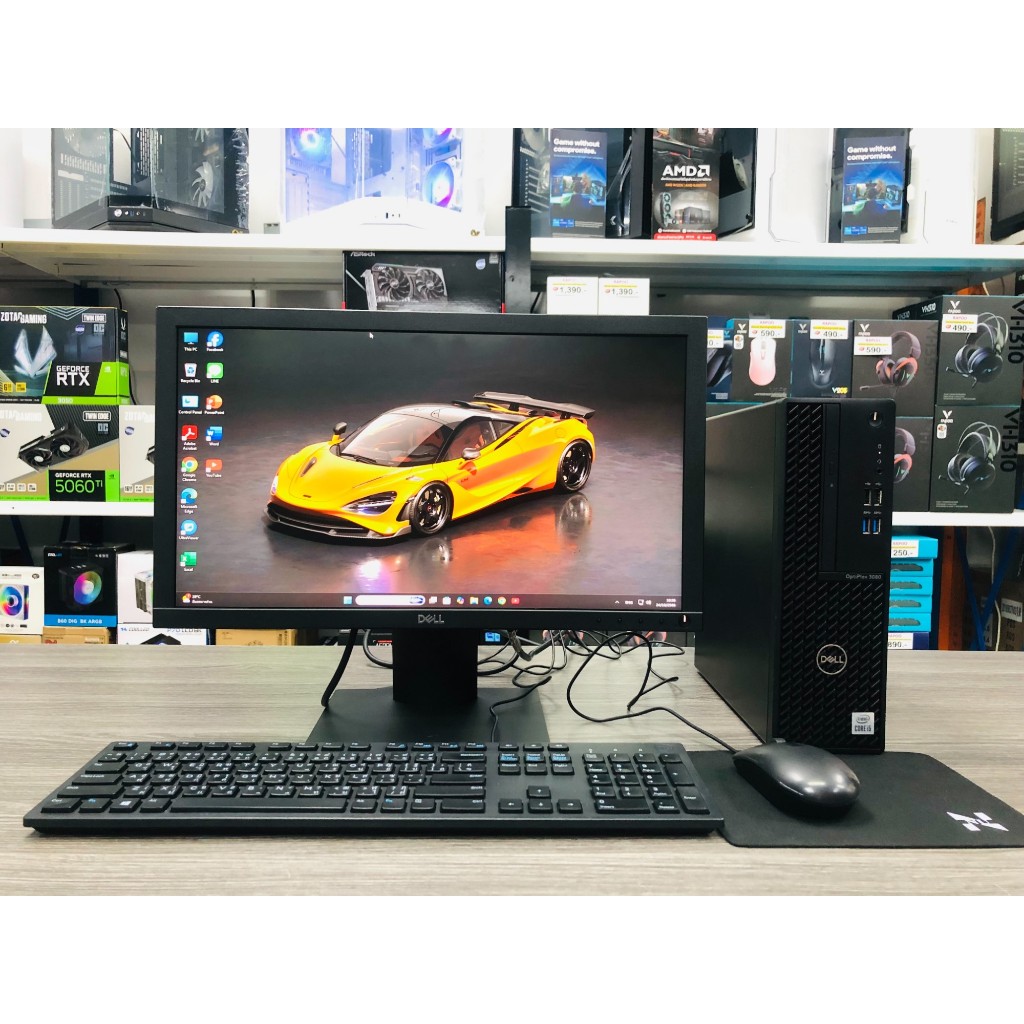PC DELL 3080 SF / CORE I5 10505 / RAM 8 GB / SSD 512 GB M.2 / UHD Graphics 630 / LECD 19.5 นิ้ว DELL