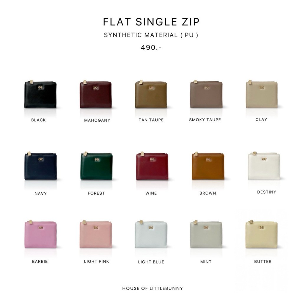 LITTLEBUNNY official Flat Single Zip pu (synthetic material)