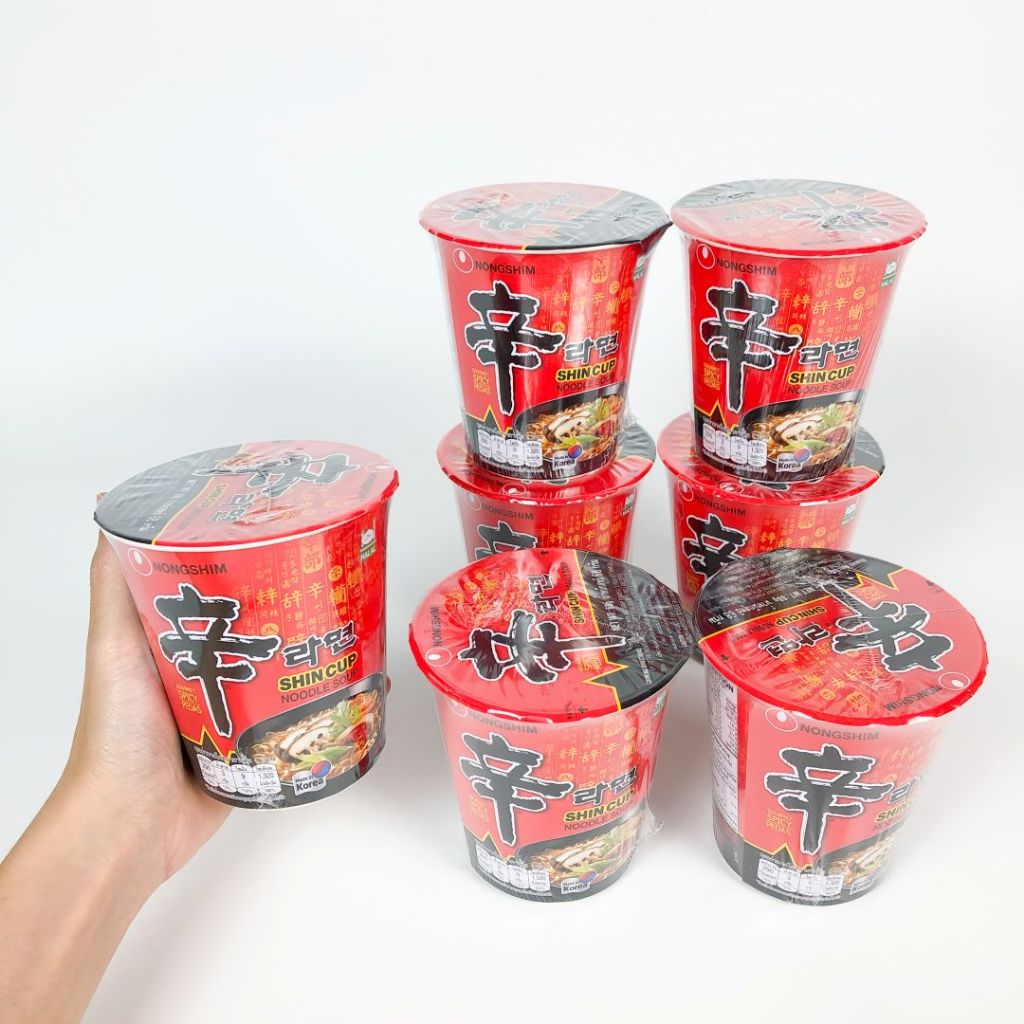 ชิน คัพ 68g 1 ลัง 12 ถ้วย Nongshim Shin ramyun Cup รูปที่ 5