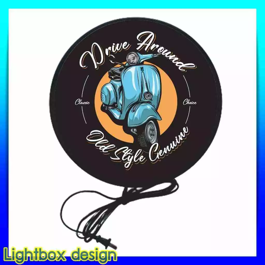 ป้ายไฟ LED โลโก้ Vespa ป้ายแต่งร้าน ด้านเดียว ขนาด 30-40 ซม. thumbnail 10