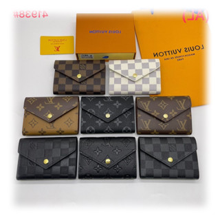 กระเป๋าตังค์ผู้หญิงและผู้ชายใบสั้นรุ่น3พับหน้าจดหมาย สินค้าส…