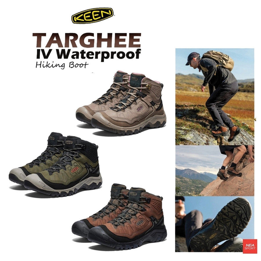 [ลิขสิทธิ์แท้] KEEN Targhee IV Waterproof Hiking Boot [MID] รองเท้าเดินป่า คีน แท้ กิจกรรม สายลุย ชา