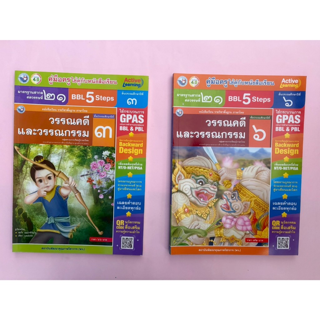คู่มือครู วรรณคดีและวรรณกรรม ป.3 - ป.6 (พว) ปกใหม่รูปดาว