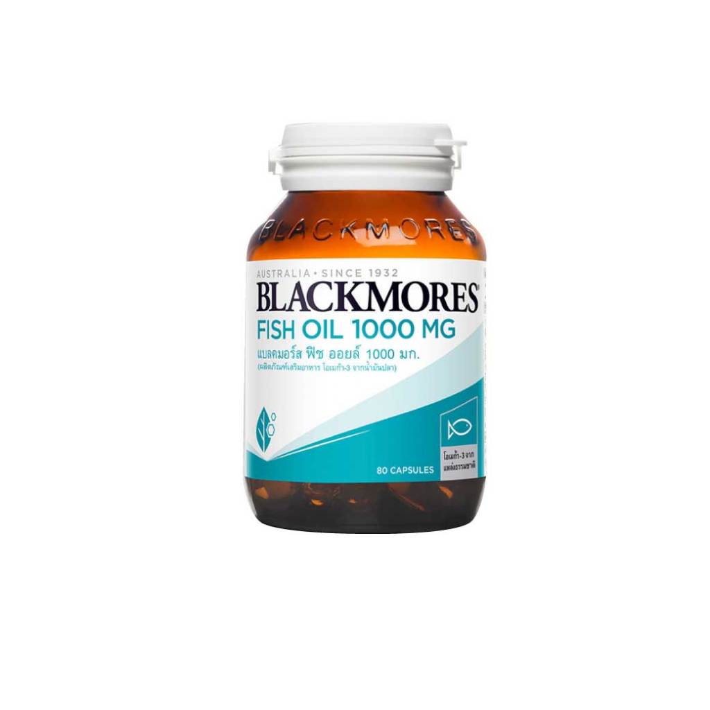 Blackmores Fish Oil 1000 mg.(80 เม็ด) แบลคมอร์ส ฟิชออย 365wecare - รูปที่ 2