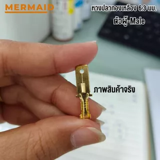 ปลั๊ก 2 ช่อง+หางปลา ปลั๊กช่องนอกใน (ปากแคบ) สำหรับ หางปลา 6.3 มิล (ผู้+เมีย)