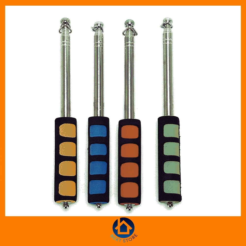 เสาธงแบบพกพา Telescopic Flag Pole ด้ามฟองน้ำกันลื่น เสายืดหดได้ เหมาะสำหรับธงเชียร์ ธงลม Windsock คละสี ราคา ถูกที่สุด ดีลบีเคเค แกลเลอรีภาพที่ 3
