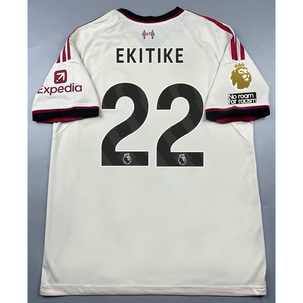 เสื้อหงส์แดง ลิเวอร์พูล เยือน ครีม เกรด Player โลโก้ยาง ฤดูกาลใหม่ 2025