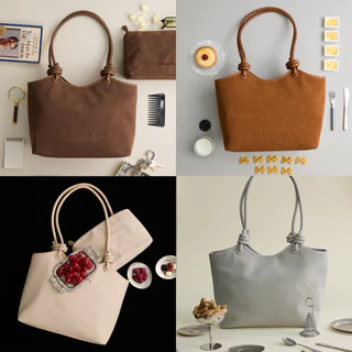 Littlewhitestore Everyday tote bag แถมใบเล็กทุกสี